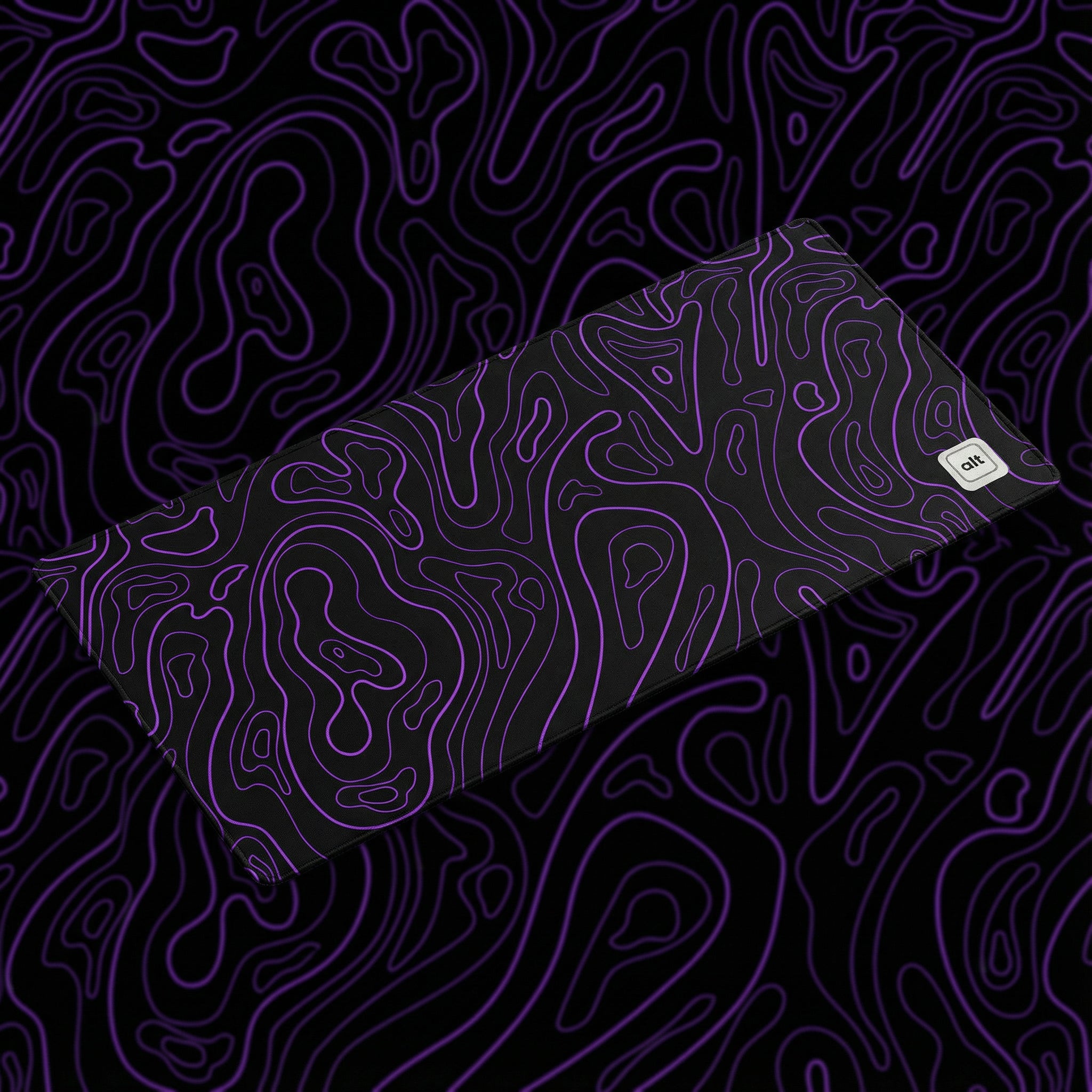 Purple Black Damascus Mousepad