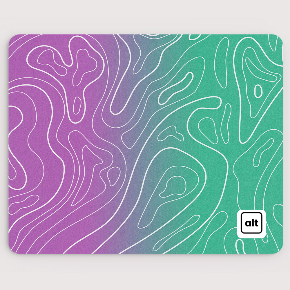 Mermaid Ombre Damascus Mousepad