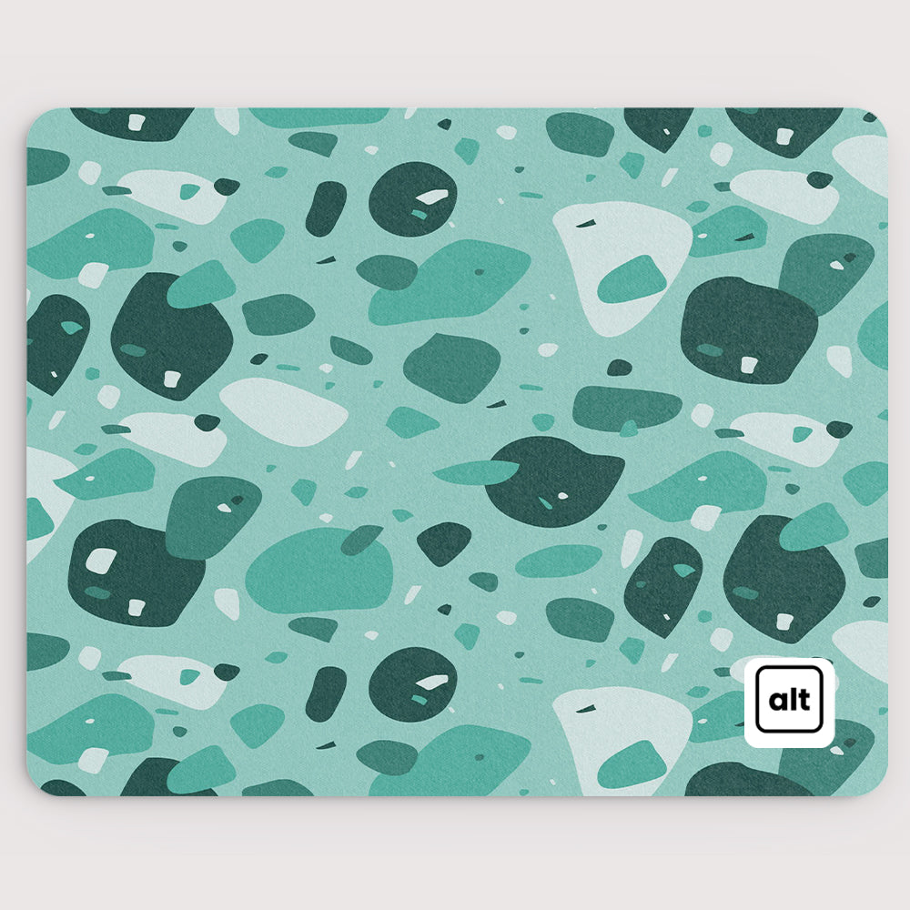 Blue Terrazzo Mousepad