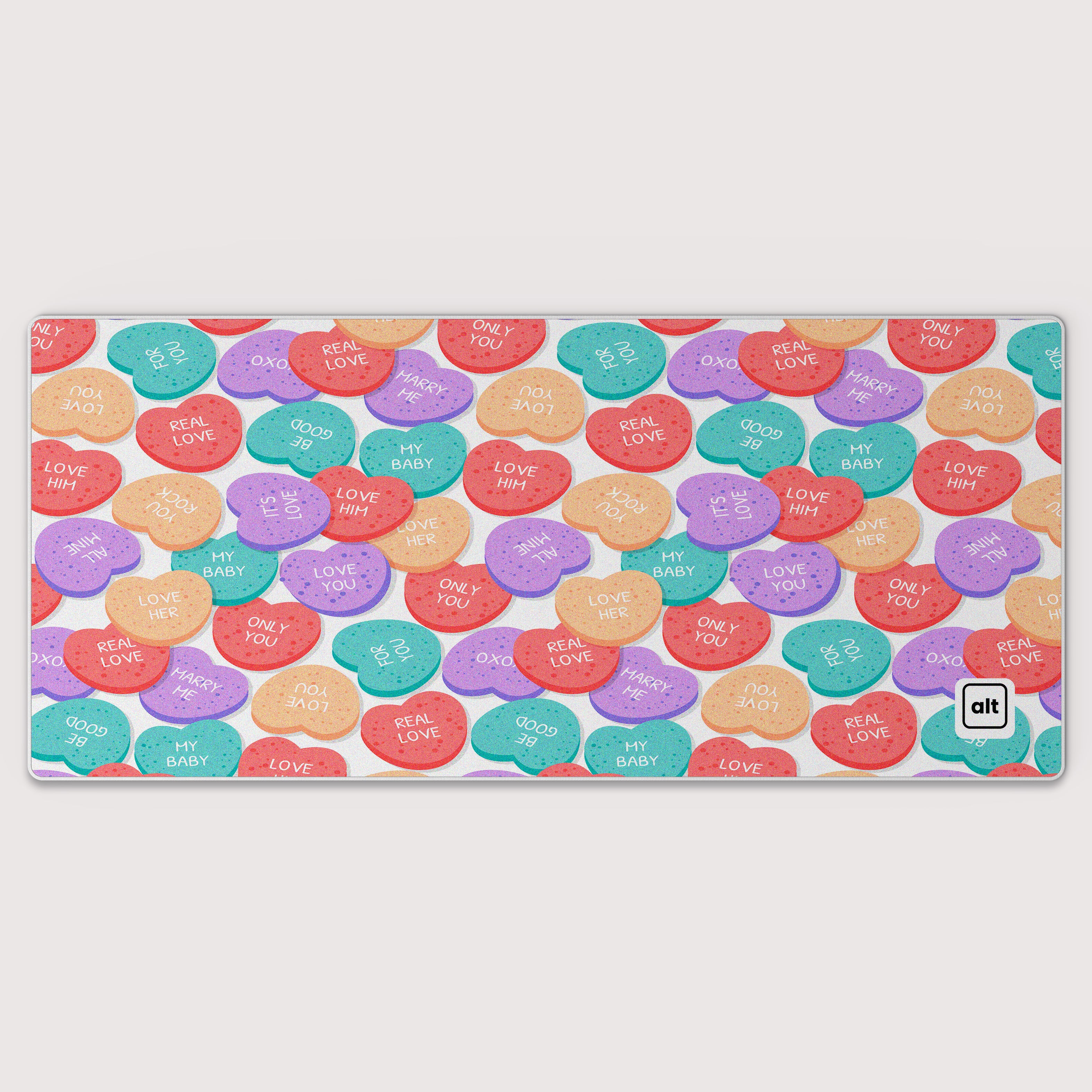 Candy Hearts Mousepad
