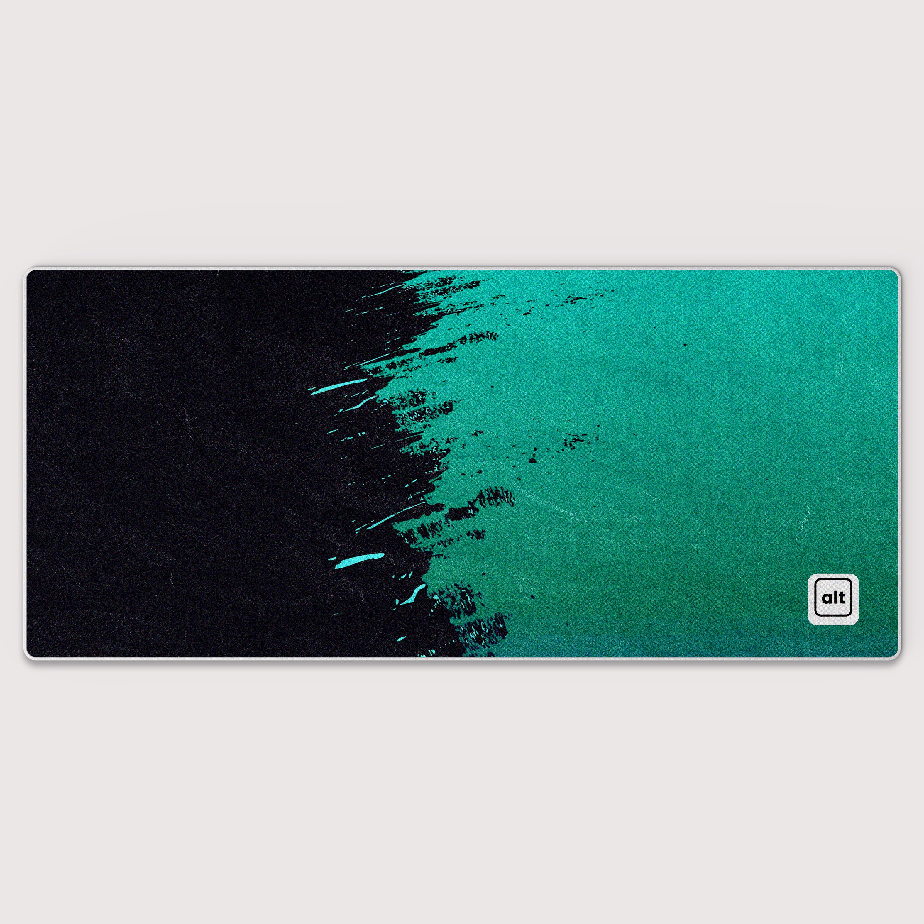Teal Paint Spill