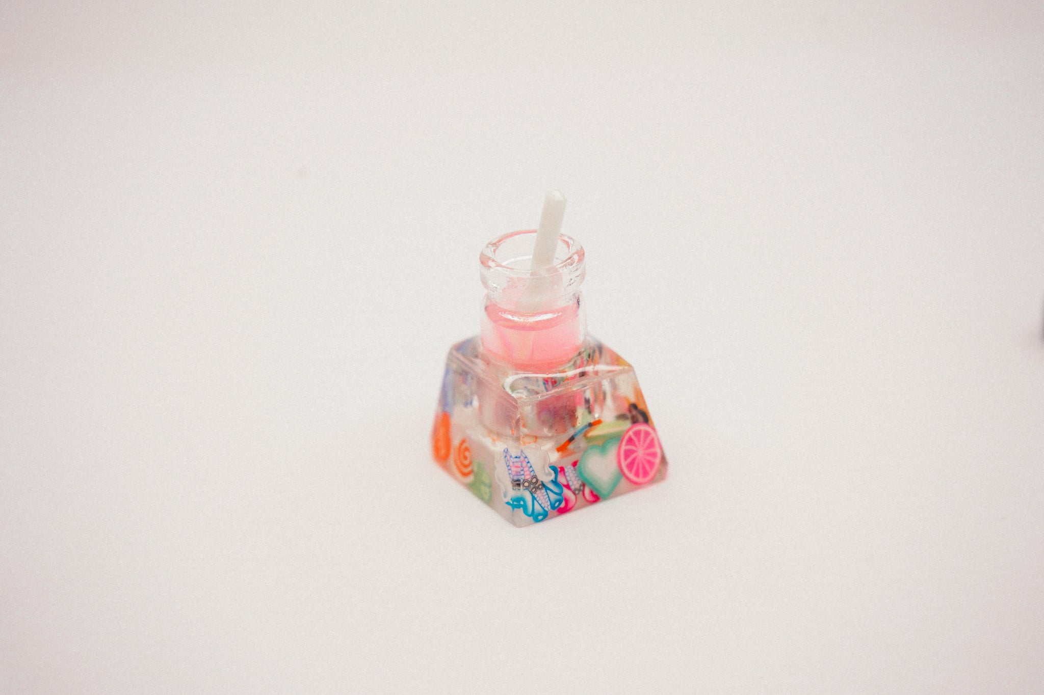 Pink Boba Artisan Keycap - Gaming Keyboards