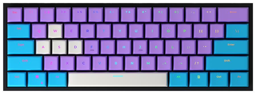 Cheer100 60% gaming keyboard, top-down view