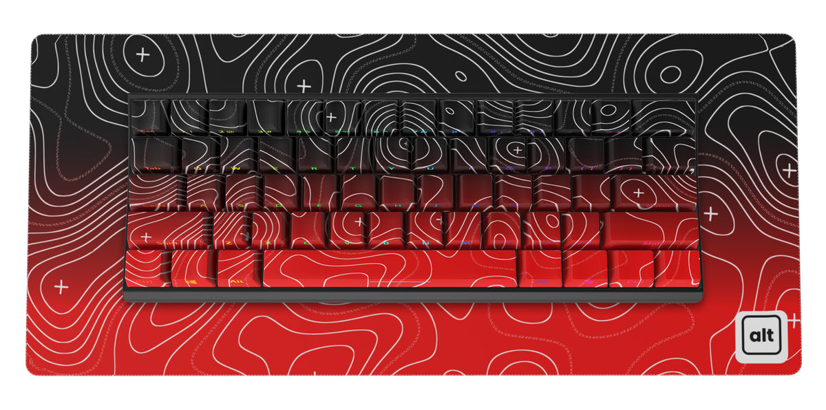 Red Fade Damascus T60 + XXL SpeedMat Combo - [alt_customs]