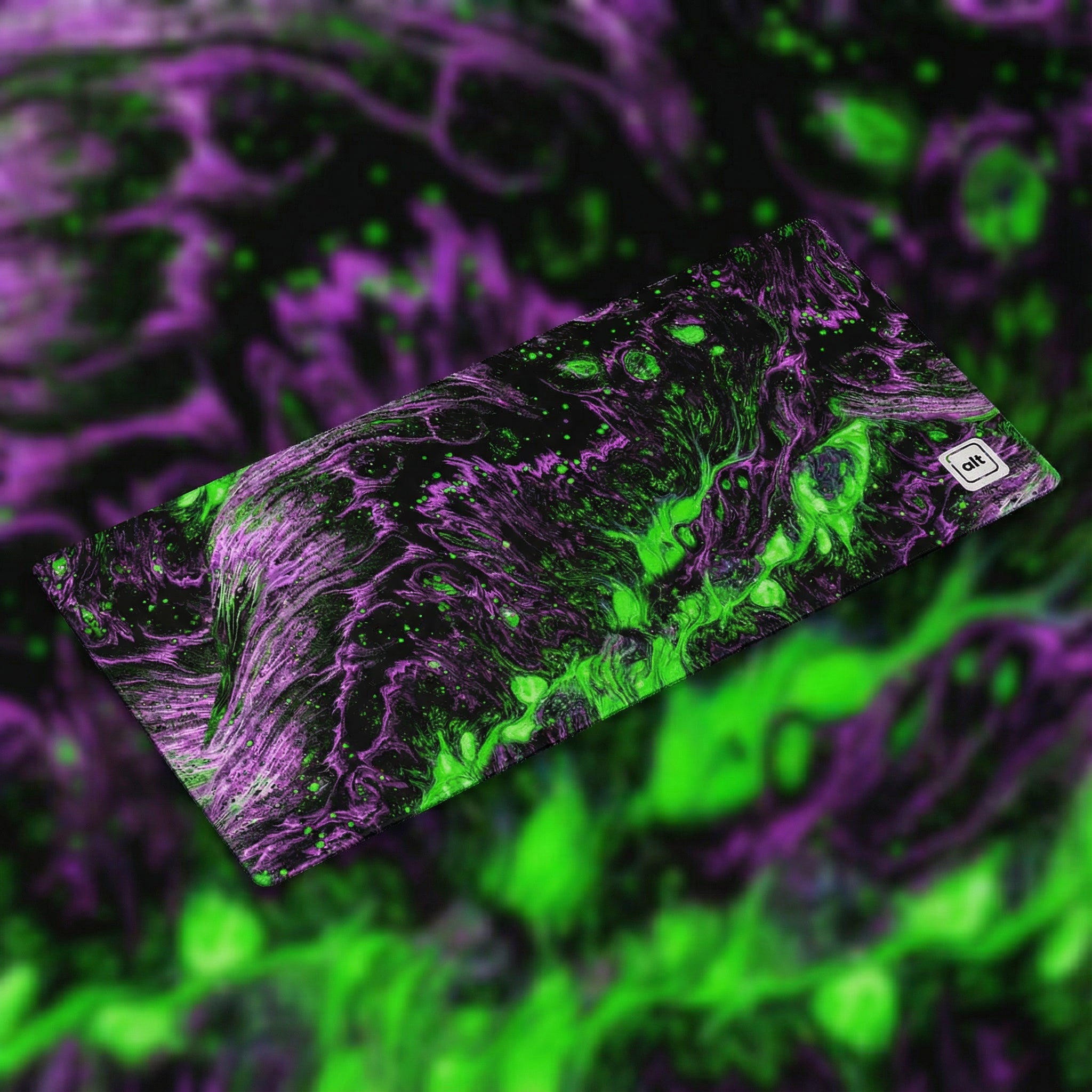 Purple Green Lava Mousepad
