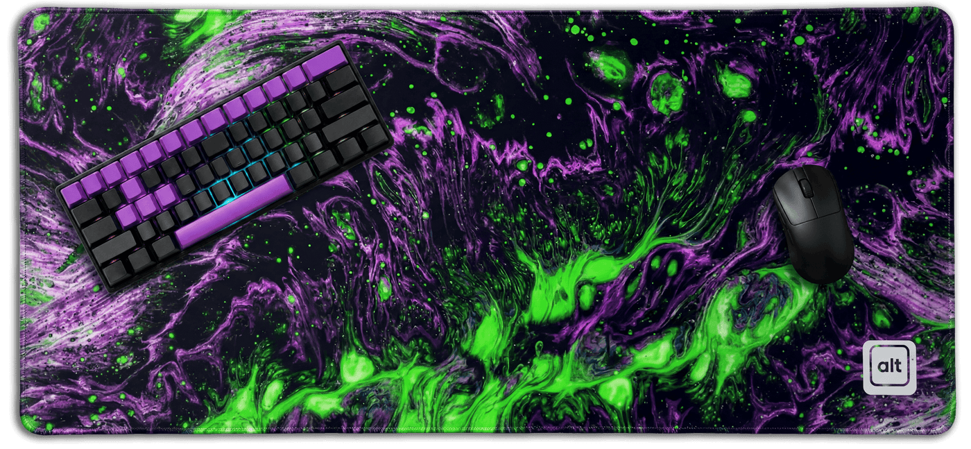 Purple Green Lava Mousepad