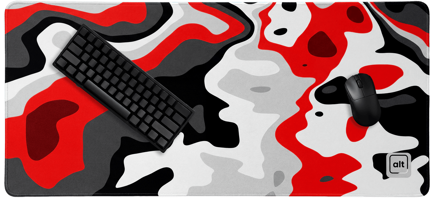 Camo Red Arctic Mousepad