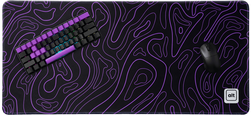 Purple Black Damascus Mousepad - [alt_customs]