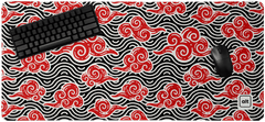 Red Anime Clouds Mousepad