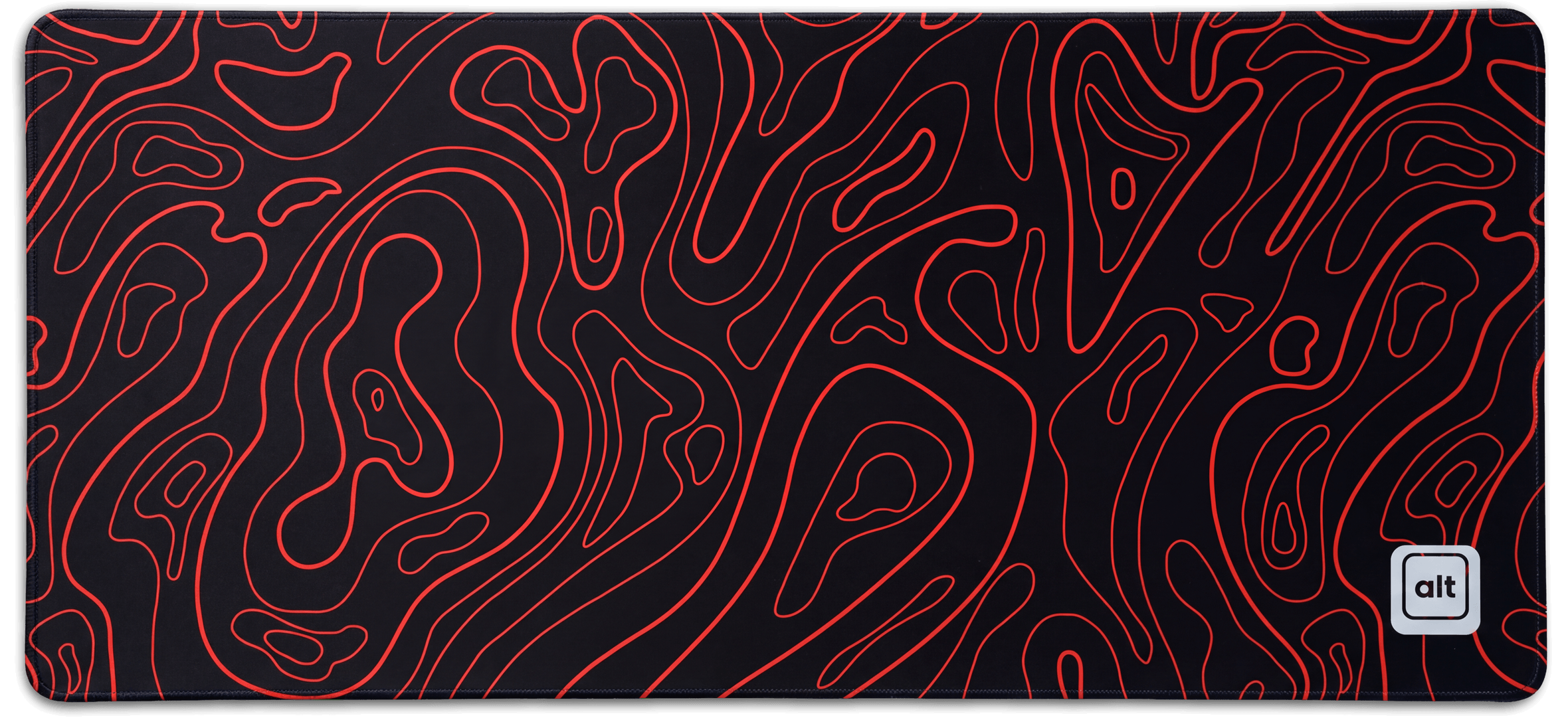 Red Black Damascus Mousepad