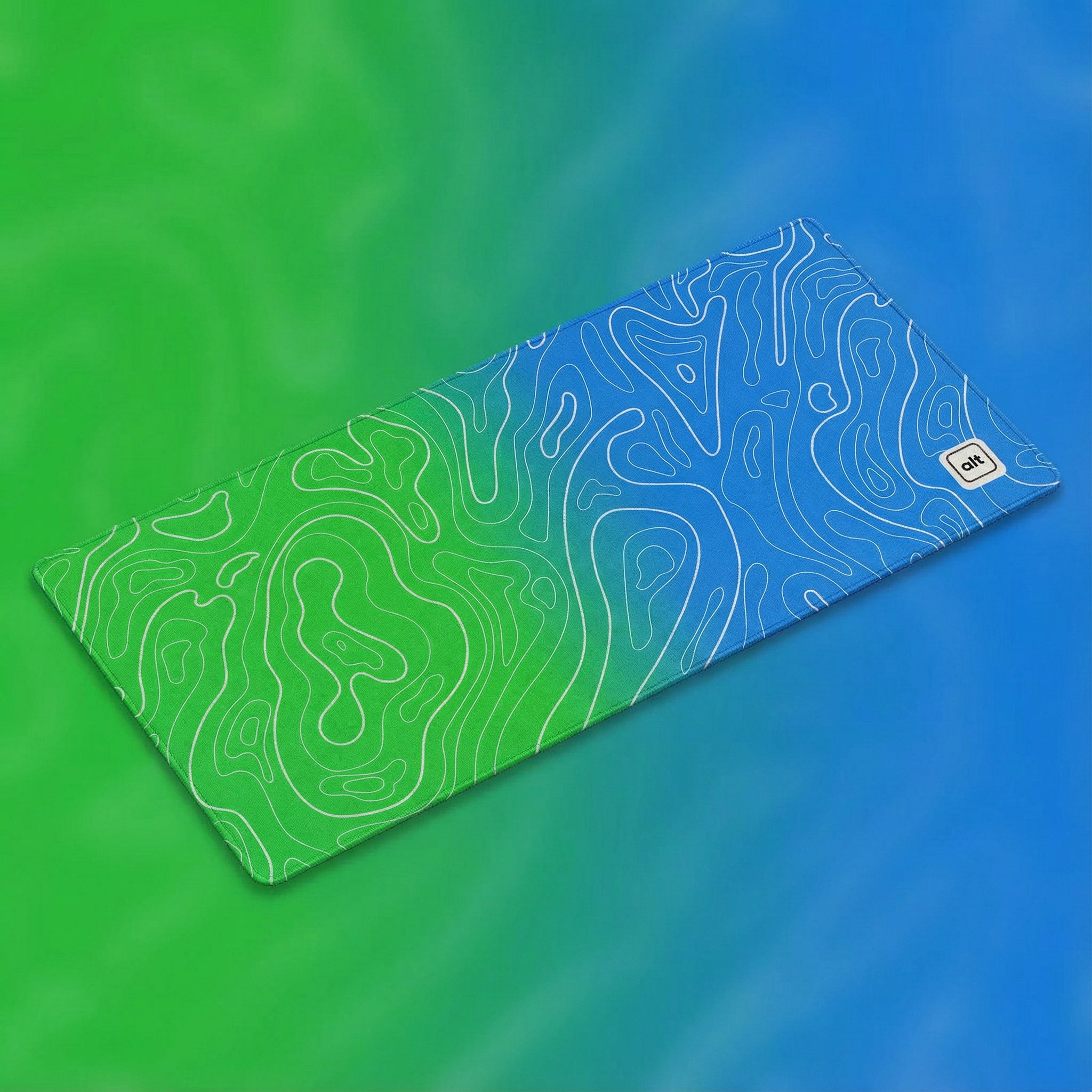 Peacock Ombre Damascus Mousepad - [alt_customs]