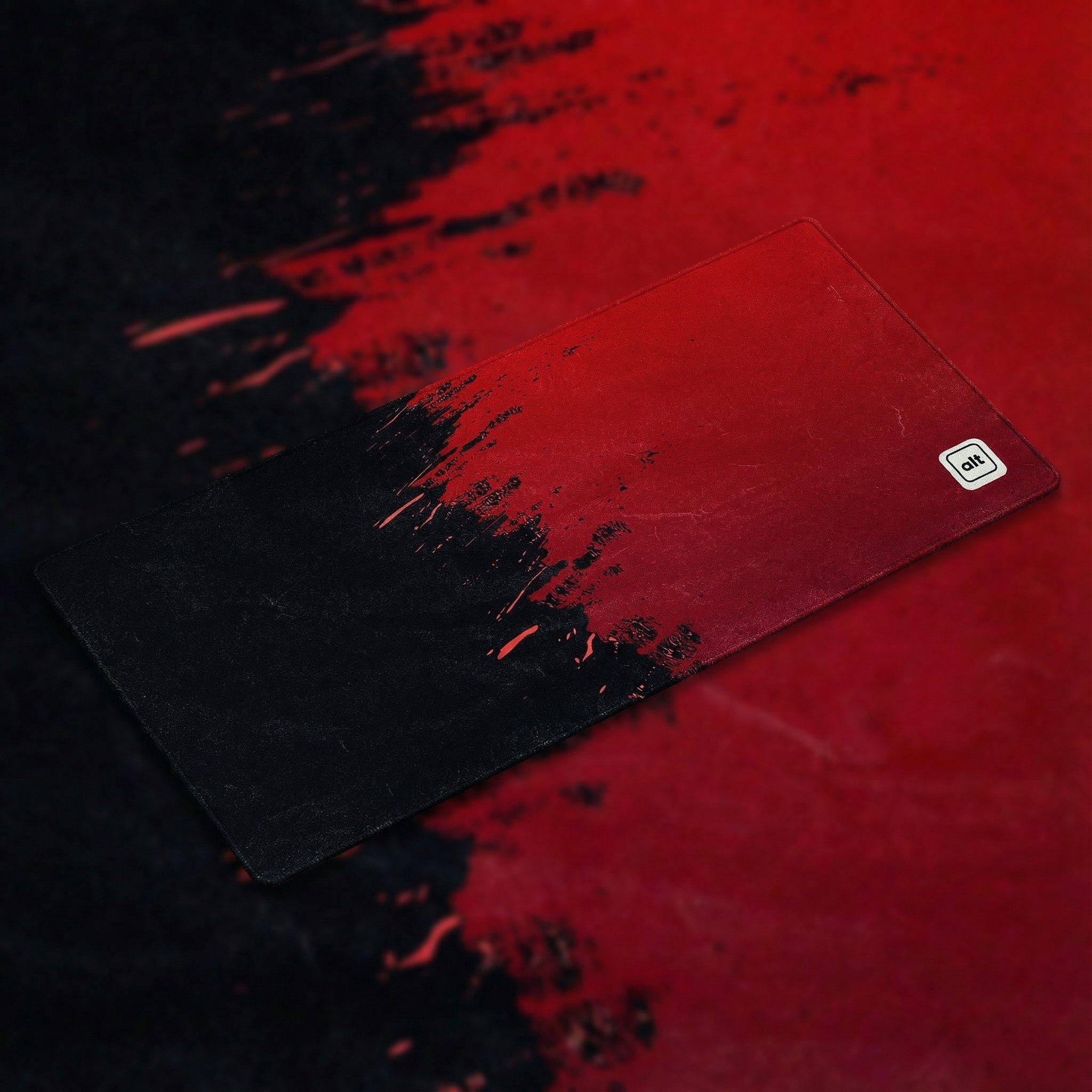 Red Paint Spill Mousepad - [alt_customs]