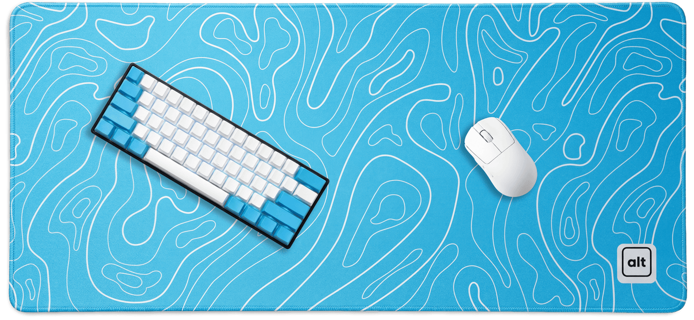 Blue Damascus Mousepad