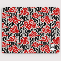 Red Anime Clouds Mousepad - [alt_customs]