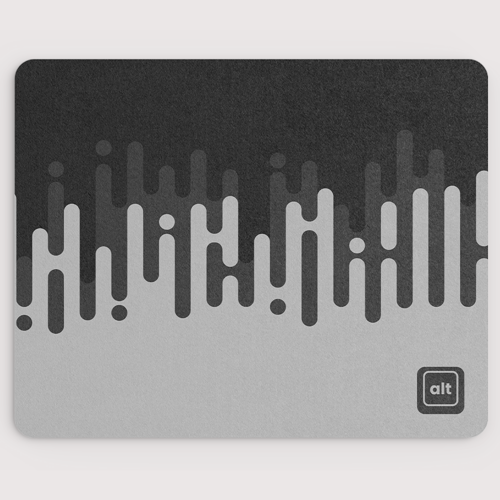 Linear Waves Monochrome Mousepad