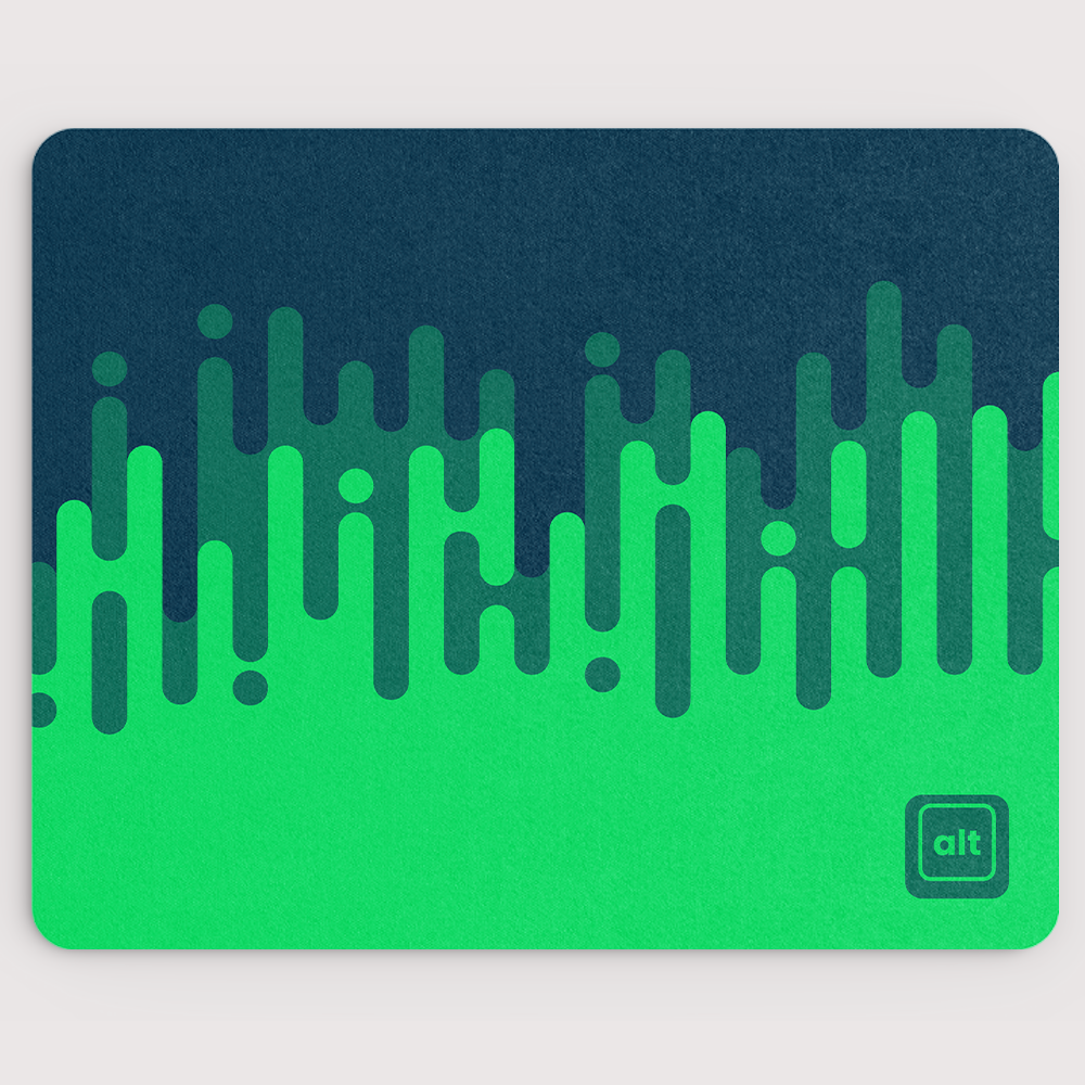 Linear Waves Forest Mousepad