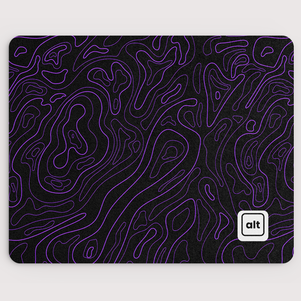 Purple Black Damascus Mousepad