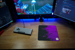 Purple Paint Spill Mousepad - [alt_customs]