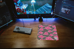 Pink Anime Clouds Mousepad - [alt_customs]