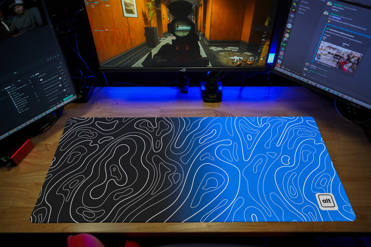 Bisman Ombre Damascus Mousepad - [alt_customs]