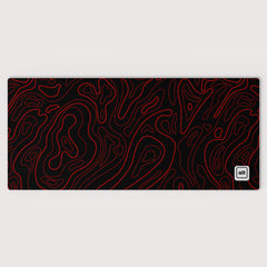 Red Black Damascus Mousepad - [alt_customs]