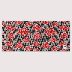 Red Anime Clouds Mousepad - [alt_customs]