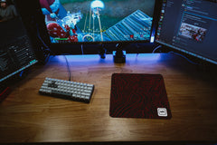 Red Black Damascus Mousepad - [alt_customs]