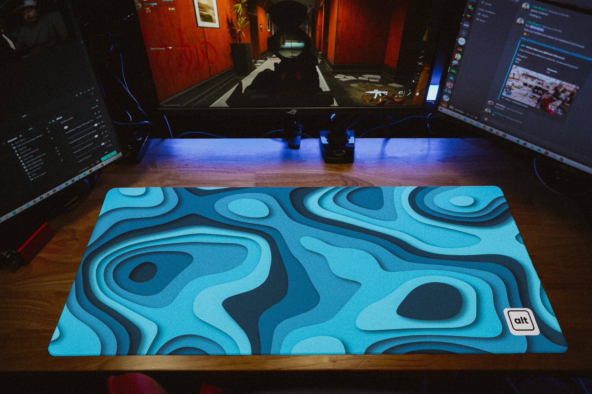 Topo Azul Mousepad