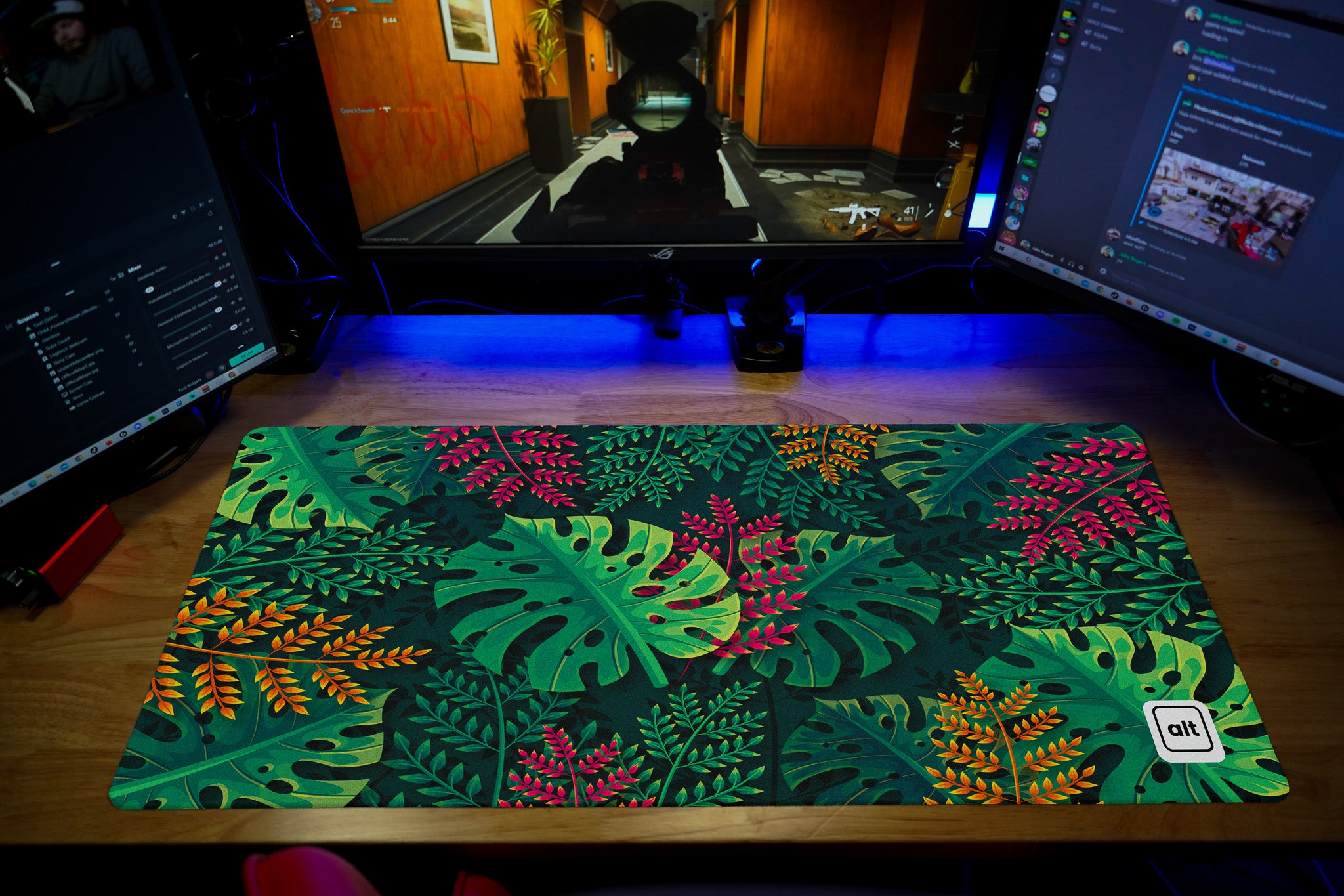 Tropical Leaves Mousepad