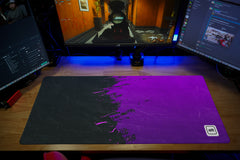 Purple Paint Spill Mousepad - [alt_customs]