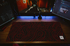 Red Black Damascus Mousepad - [alt_customs]