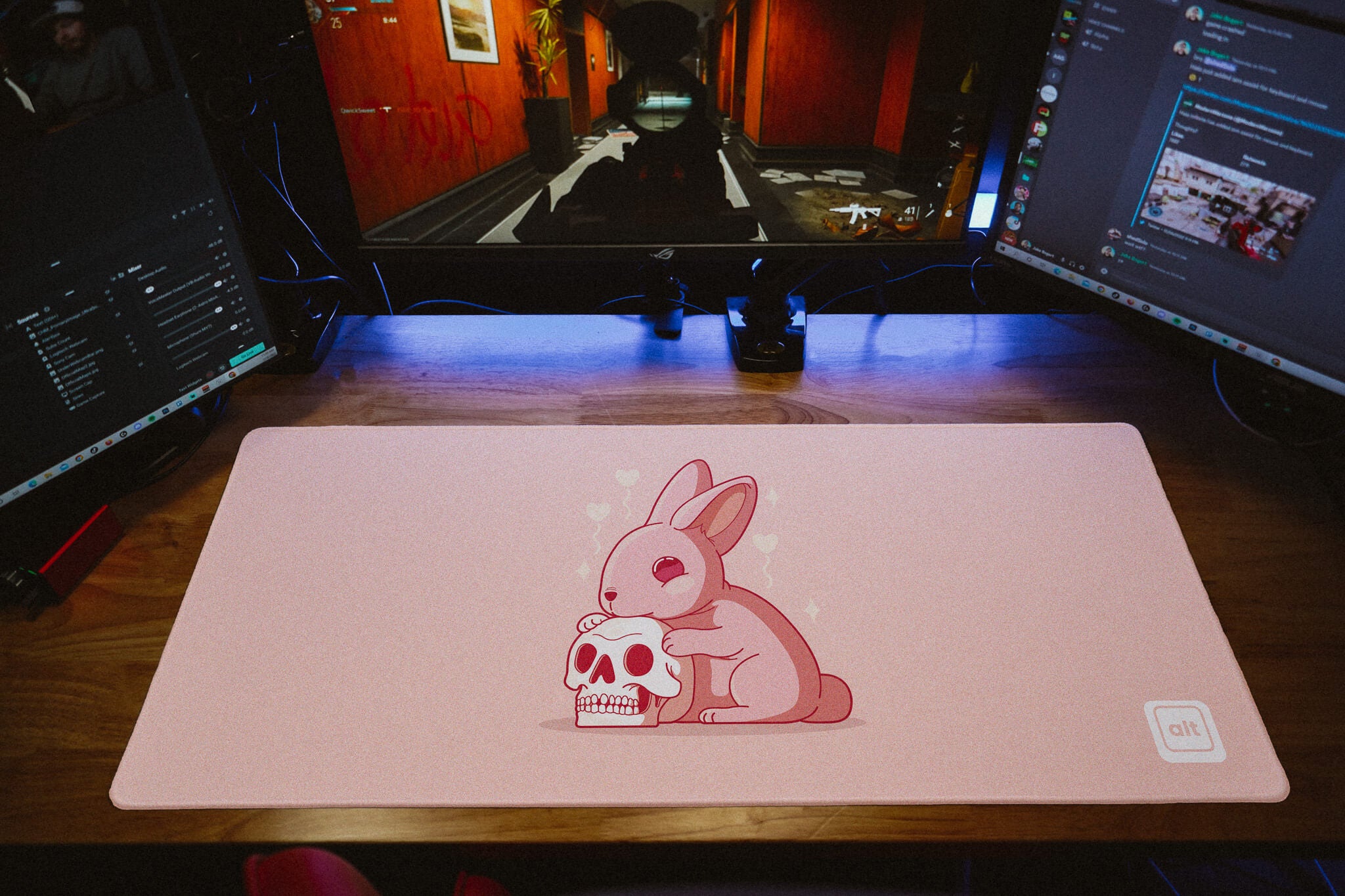 Bunny Skull Mousepad